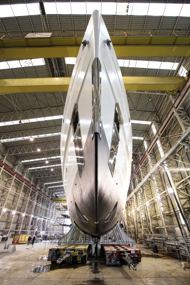 73m motor yacht Vitruvius (hull C.2189) at the Picchiotti shipyard