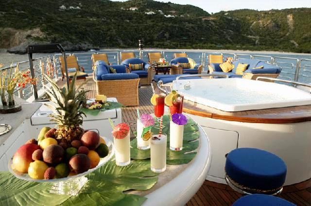 Aboard charter yacht Starfire