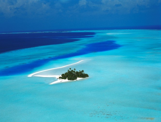 Aerial Rihiveli Sunrise Island