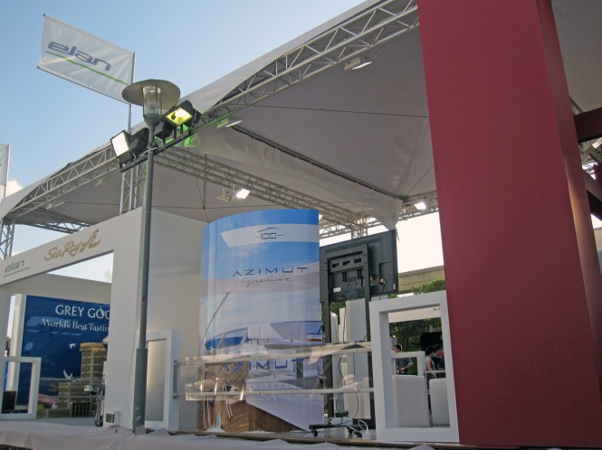 Azimut Grande stand at the Beirut Boat and Superyacht Show 2012