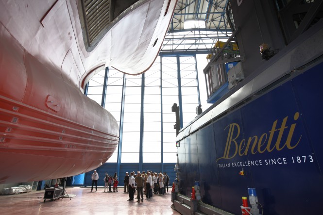 Benetti Shipyard in Livorno, Italy