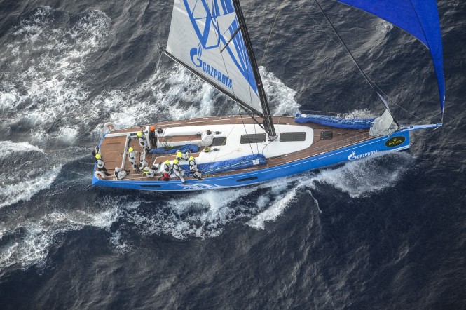 Bronenosec yacht competing in the Rolex Volcano Race 2012 Photo by Rolex/Kurt Arrigo