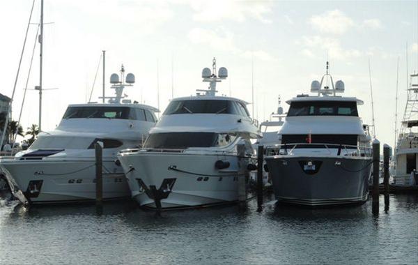Horizon's luxury motor yachts on display during the event
