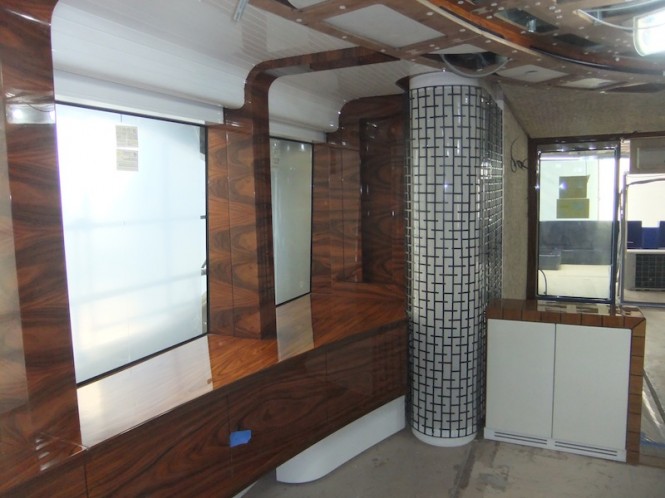 Interior of the 46m Vulcan superyacht - Image credit Vicem Yachts