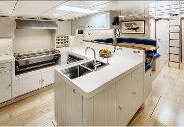 J Class luxury yacht Endeavour - Galley