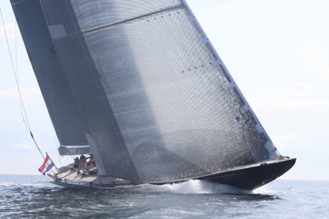 J-Class sailing yacht Rainbow by Holland Jachtbouw Photo Credit On Air Media, Marloes van de Haagen