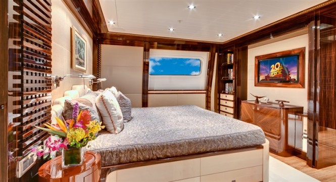 Luxurious interior aboard the superyacht Loretta Anne IV