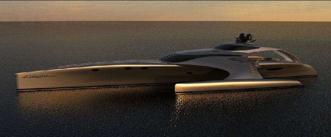 Luxury motor yacht ADASTRA - Naval Architecture by John Shuttleworth