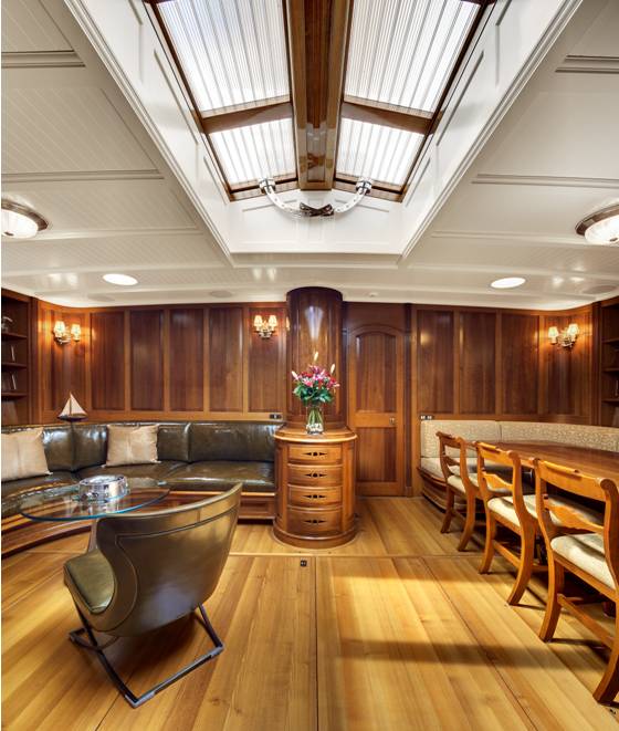 the first interior images of the 130ft j class charter