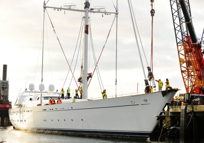 Megayacht M5 (ex Mirabella V) - front view