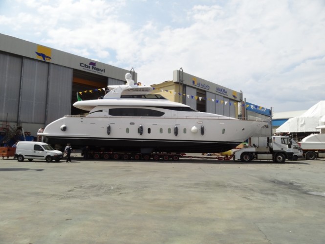 New motor yacht Maiora 24S by Fipa Group at launch