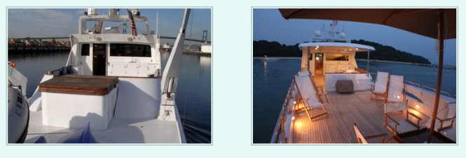 Nymphaea superyacht´s exterior before and after refit Nymphaea superyacht´s exterior before and after refit
