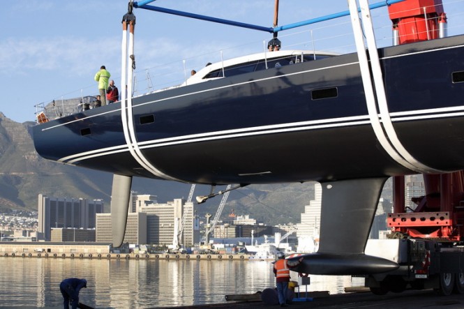 SW 102 DS superyacht Almagores II at launch