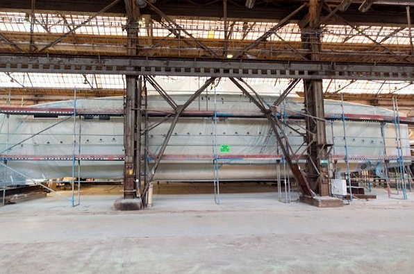 Sunreef Yachts catamaran under build at the shipyard Sunreef Yachts catamaran under build at the shipyard