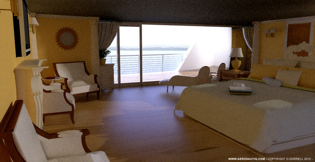 Superyacht Hercule interior design - Design by Aeronautiq