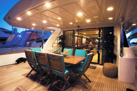 Superyacht Powdermonkey - Al fresco dining