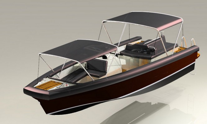 TS6872 Open yacht Double Removable Bimini