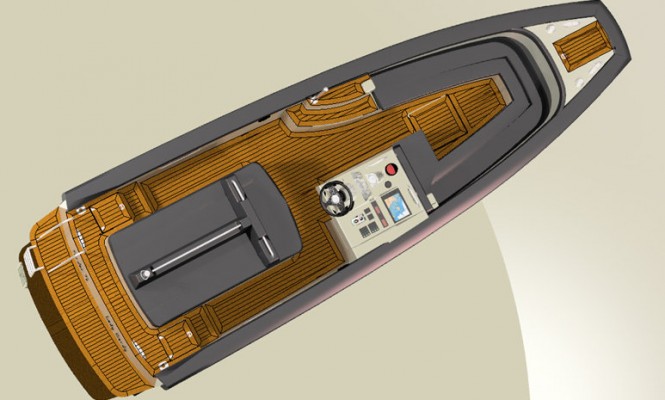 TS6872 Open yacht tender - view from above