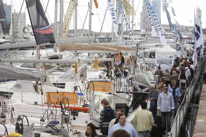 The International Boat Show of Barcelona in Port Vell