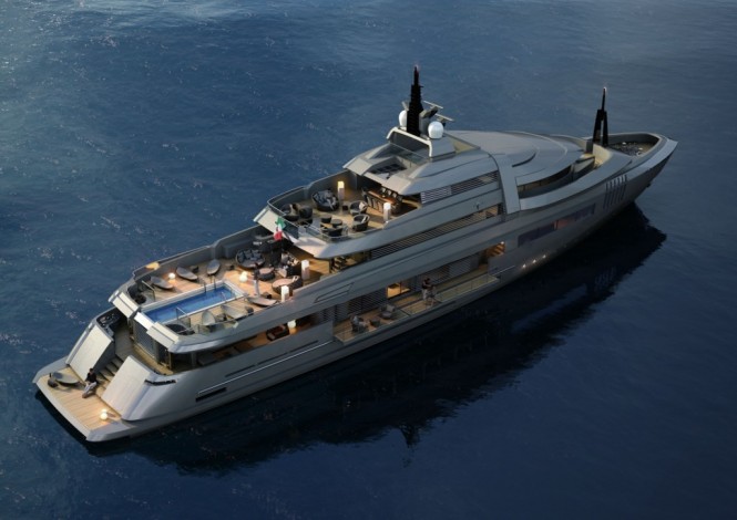 X Lence 57 superyacht - stern