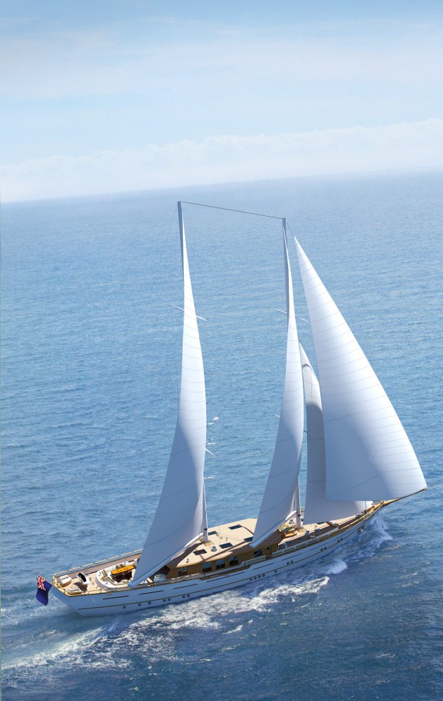 ZanZiba superyacht under sail