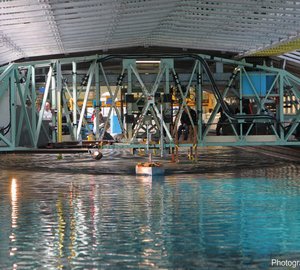 Dubois designed 100m superyacht 380 completes tank testing