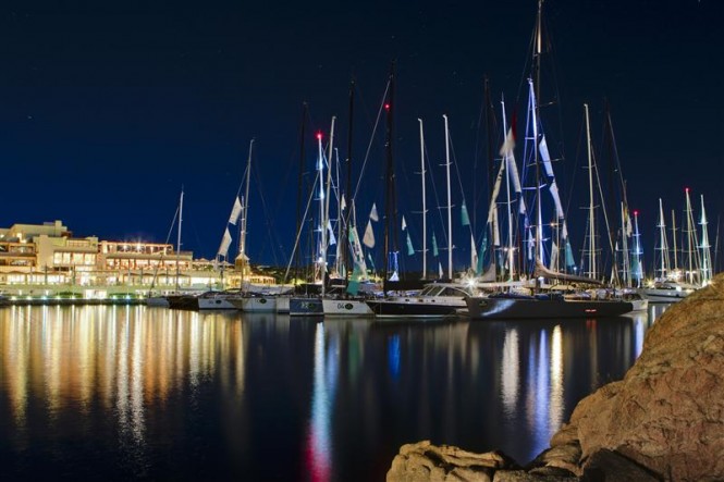 2011 Maxi Yacht Rolex Cup fleet at the YCCS - Photo by Rolex/Carlo Borlenghi
