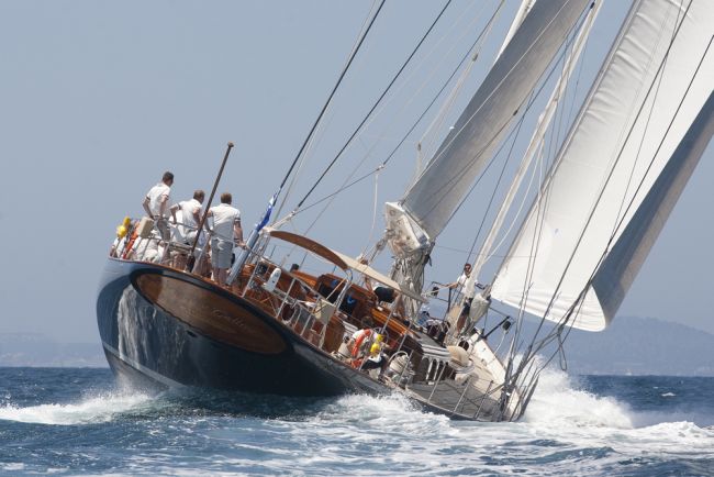 Superyacht Cup Palma 2012 Winner: 40m Royal Huisman superyacht MARIA CATTIVA Photo Credit Claire Matches