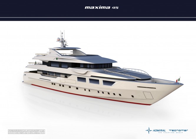45m luxury motor yacht MAXIMA 45 by Admiral Tecnomar Group