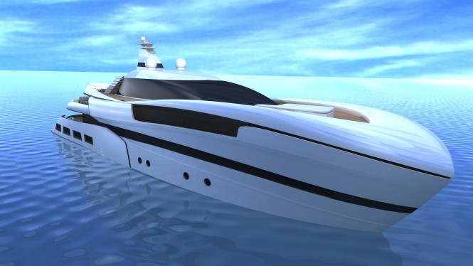 55 m motor yacht Project SMEW by Ira Petromanolaki