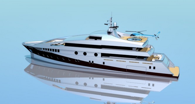 59m motor yacht Project 591 by Beta Marine Yacht Design