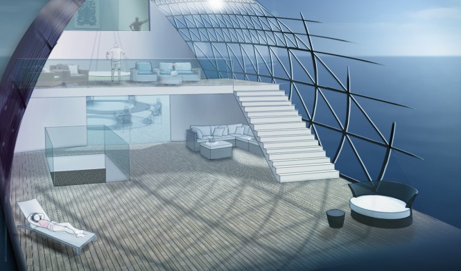 78m luxury yacht Sapphire Grand Lounge