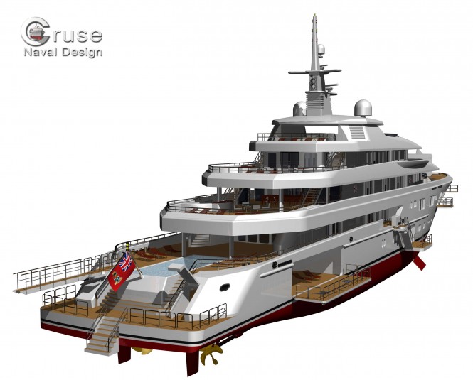 90m superyacht by Cruse Naval Design 90m superyacht by Cruse Naval Design