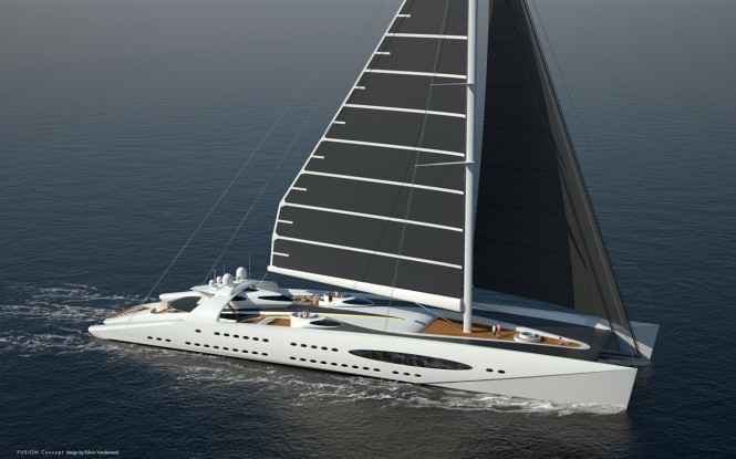 93.7m sailpower yacht Future Fusion by Edwin van der Mark and Harley O'Neil
