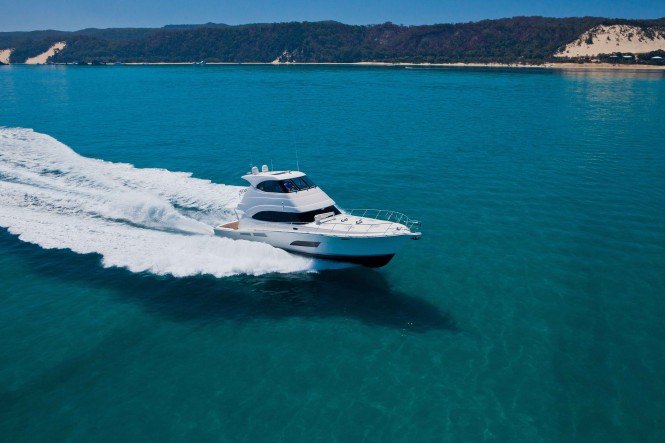 A new 63 Enclosed Flybridge yacht is under construction for its Puerto Rican owner
