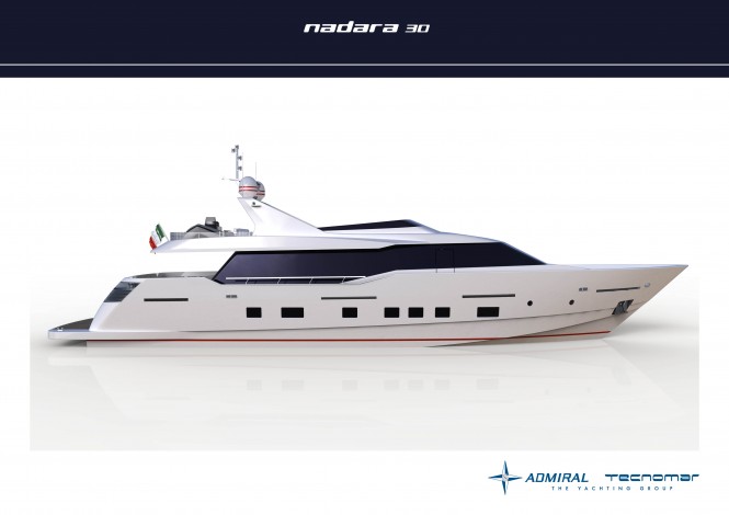 Admiral Tecnomar superyacht Nadara 30 - rendering