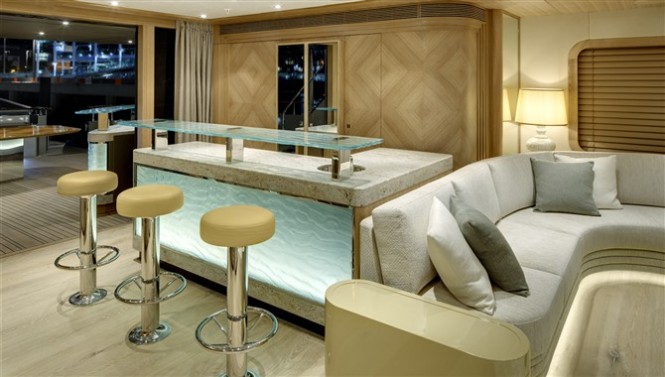 Alloy superyacht Loretta Anne Interior - Photo by Chris Lewis