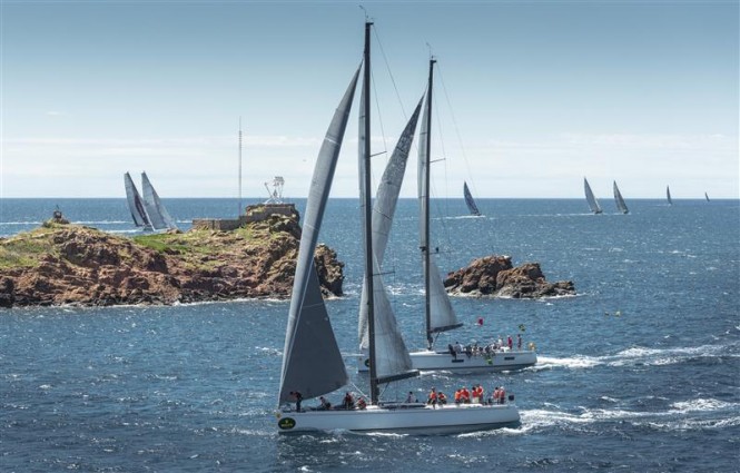 Arobas yacht among the fleet during the second inshore race Credit RolexKurt Arrigo Arobas yacht among the fleet during the second inshore race Credit RolexKurt Arrigo
