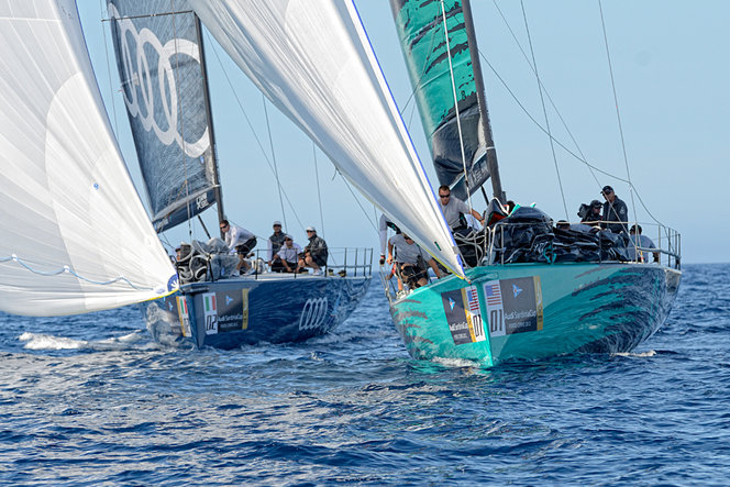 Audi Azzurra Sailing Team and Quantum Sailing Credit: Alessandro Spiga/YCCS