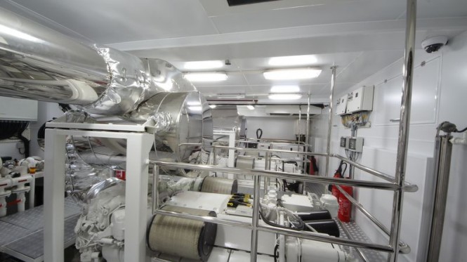 Bilgin 132 motor yacht M (Project M) engine room Bilgin 132 motor yacht M (Project M) engine room