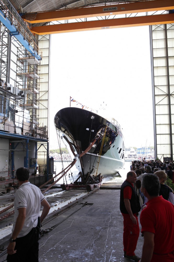 Checkmate superyacht at launch