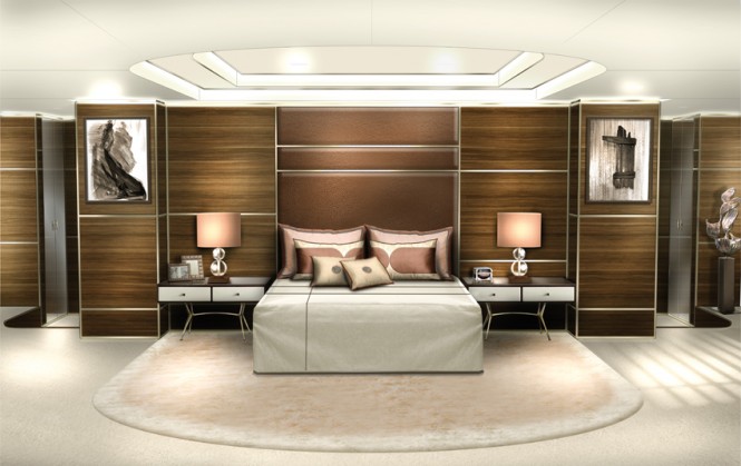 Explore 120 superyacht Bedroom