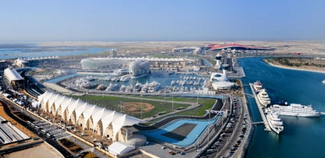 Fabulous Yas Marina from South