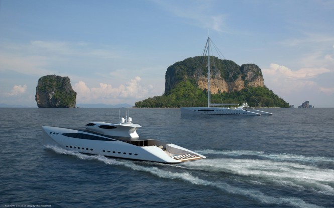 Future Fusion superyacht concept cruising