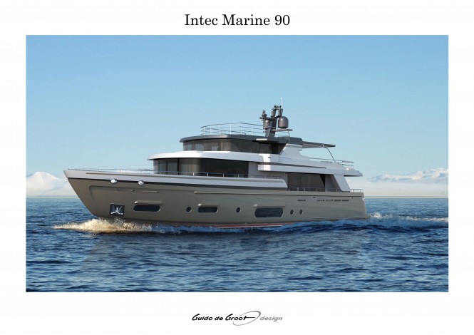 Intec Marine 90 yacht - side view
