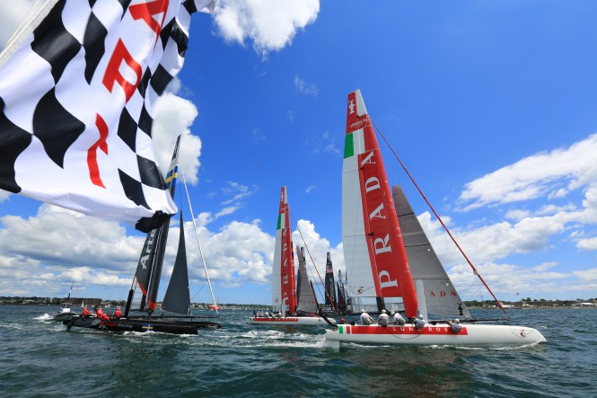 Official Training day 1 - Opening press conference in Newport© ACEA 2012/ Photo Gilles Martin-Raget