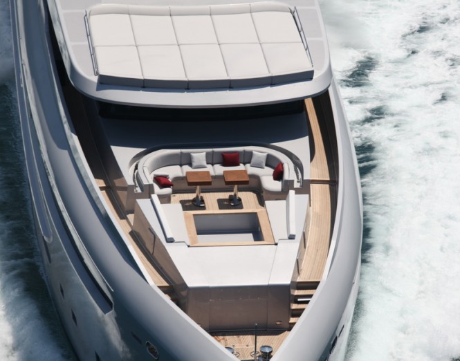 Luxurious exterior aboard the 40m superyacht M (Project M)