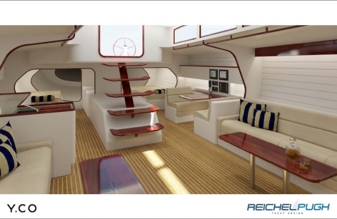 Luxurious interior aboard the Project Protos superyacht