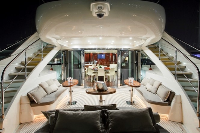 Luxury charter yacht Whispering Angel (ex Junie II) - Deck