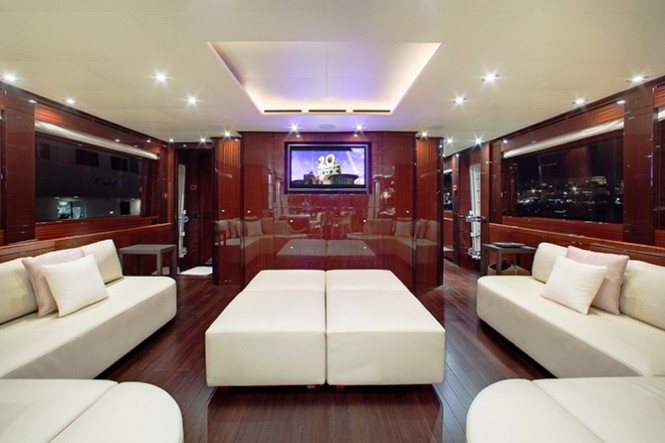 Luxury superyacht Whispering Angel (ex Junie II) - Saloon
